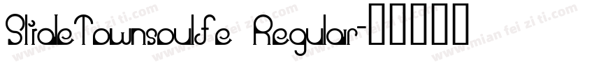 SlideTownsoulfe Regular字体转换